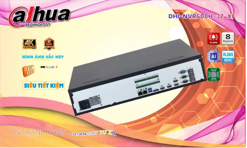 ✓ Đầu Ghi Dahua Thiết kế Đẹp DHI-NVR608H-32-XI ✓ Đầu Ghi Dahua Thiết kế Đẹp DHI-NVR608H-32-XI