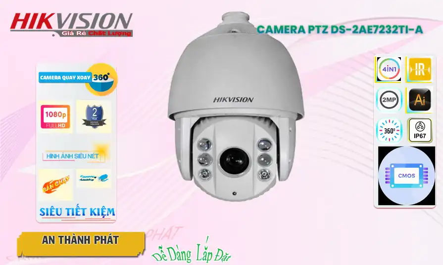 Hikvision DS-2AE7232TI-A Sắc Nét Hikvision DS-2AE7232TI-A Sắc Nét
