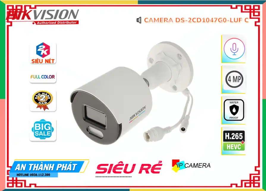 Camera Hikvision DS-2CD1047G0-LUFC,Giá DS-2CD1047G0-LUFC,DS-2CD1047G0-LUFC Giá Khuyến Mãi,bán Camera DS-2CD1047G0-LUFC
