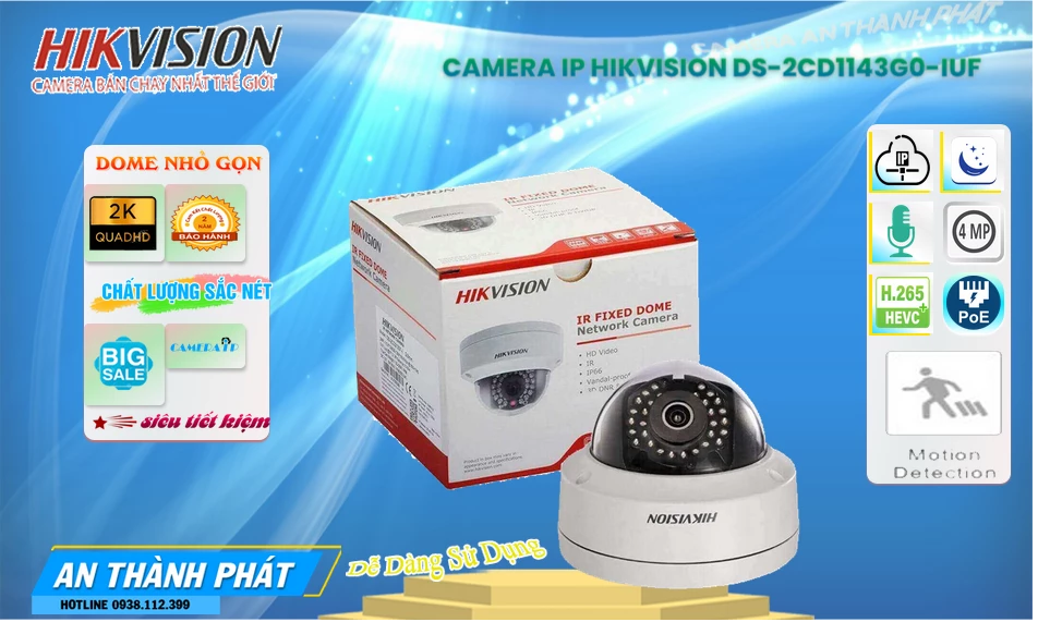 Camera Hikvision DS-2CD1143G0-IUF Camera Hikvision DS-2CD1143G0-IUF