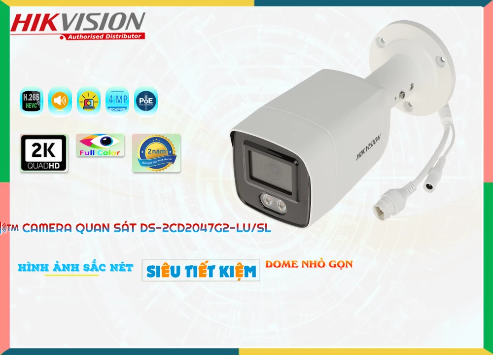Camera Hikvision DS-2CD2047G2-LU/SL,Giá DS-2CD2047G2-LU/SL,DS-2CD2047G2-LU/SL Giá Khuyến Mãi,bán Hikvision