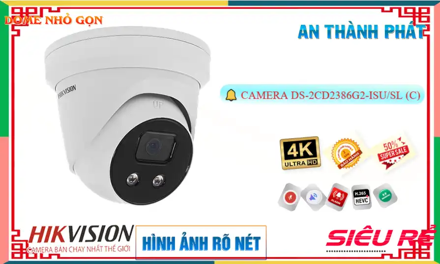 DS-2CD2386G2-ISU/SL(C) Camera Hikvision ✔️,DS-2CD2386G2-ISU/SL(C) Giá Khuyến Mãi, IP POEDS-2CD2386G2-ISU/SL(C) Giá