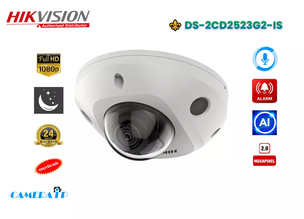 Camera Hikvision DS-2CD2523G2-IS,DS-2CD2523G2-IS Giá Khuyến Mãi, Công Nghệ POE DS-2CD2523G2-IS Giá rẻ,DS-2CD2523G2-IS