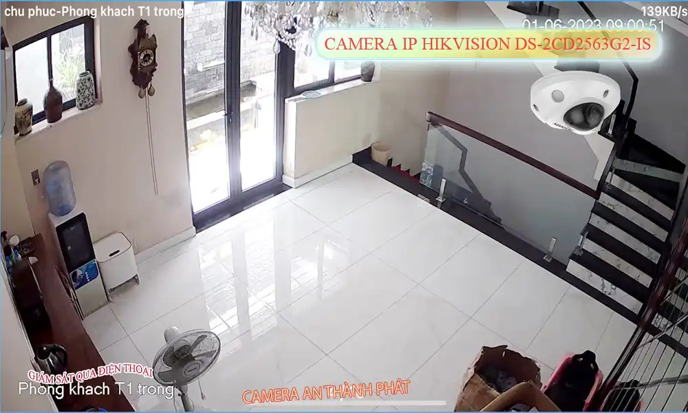 ➠  DS-2CD2563G2-IS sắc nét Hikvision