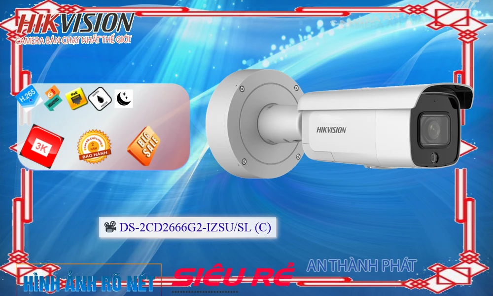 DS-2CD2666G2-IZSU/SL(C) Camera  Hikvision Mẫu Đẹp ✨