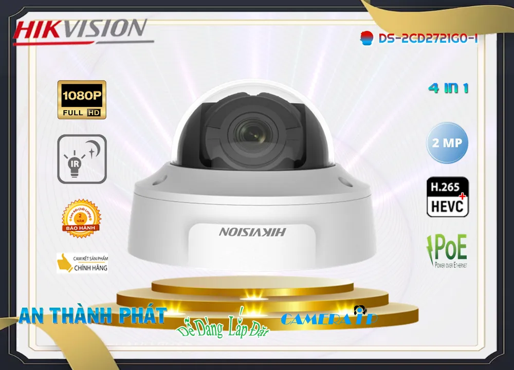 Camera Hikvision DS-2CD2721G0-I,DS-2CD2721G0-I Giá Khuyến Mãi, Ip POE Sắc Nét DS-2CD2721G0-I Giá rẻ,DS-2CD2721G0-I Công