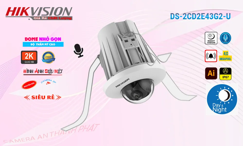 Hikvision DS-2CD2E43G2-U Hình Ảnh Đẹp ✅