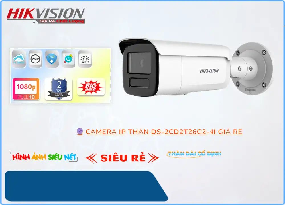 DS-2CD2T26G2-4I Camera  Hikvision Mẫu Đẹp