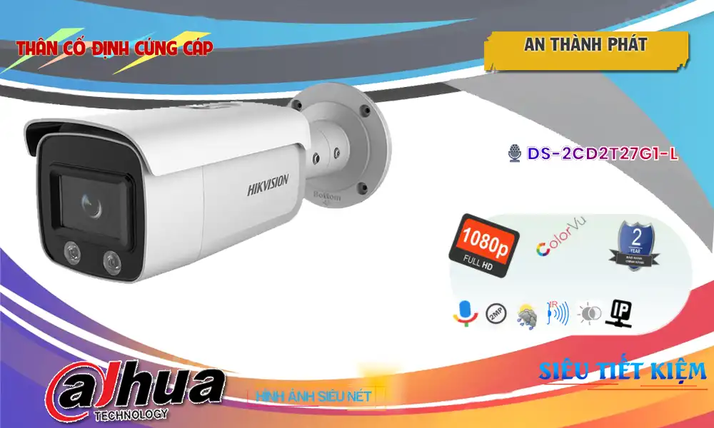 Camera DS-2CD2T27G1-L Hikvision Với giá cạnh tranh Camera DS-2CD2T27G1-L Hikvision Với giá cạnh tranh