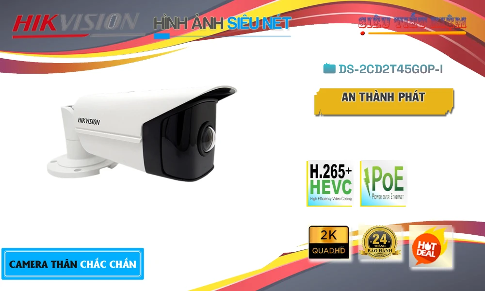 Camera Hikvision DS-2CD2T45G0P-I