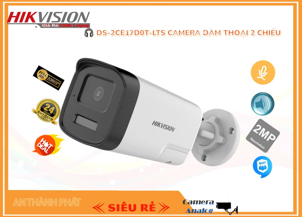 Camera DS-2CE17D0T-LTS Chức Năng Cao Cấp Camera DS-2CE17D0T-LTS Chức Năng Cao Cấp