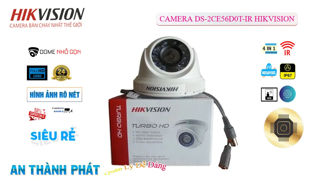 Camera DS-2CE56D0T-IR Giá rẻ