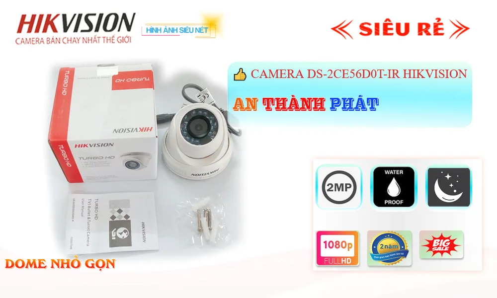 Camera DS-2CE56D0T-IR Giá rẻ