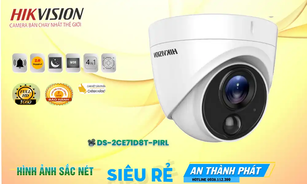 Camera DS-2CE71D8T-PIRL  Hikvision