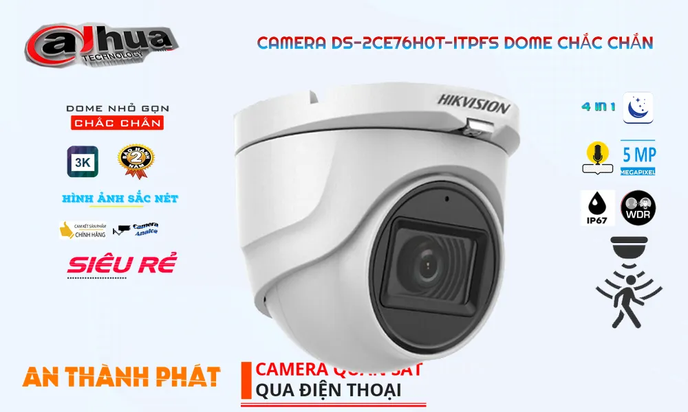 Hikvision DS-2CE76H0T-ITPFS Chiết khấu cao Hikvision DS-2CE76H0T-ITPFS Chiết khấu cao