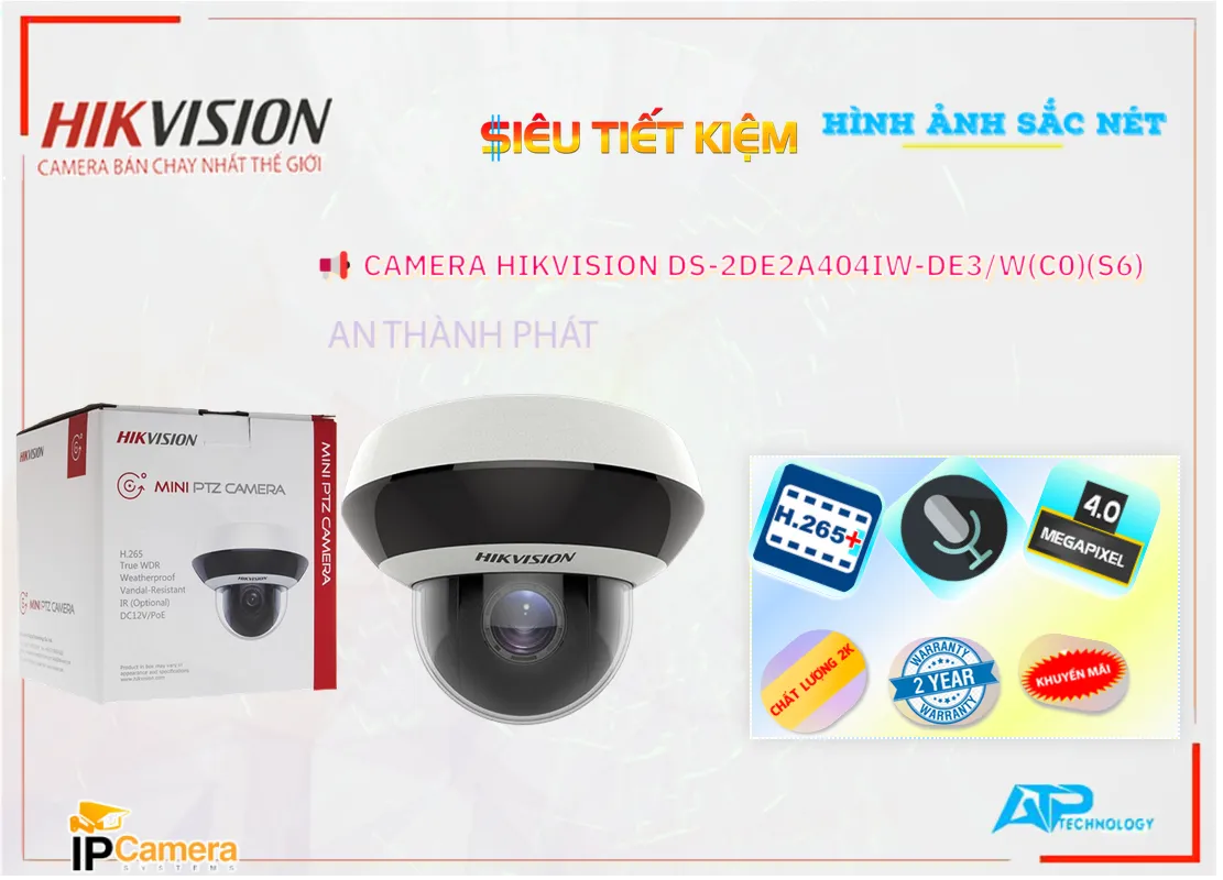Camera Hikvision DS-2DE2A404IW-DE3/W(C0)(S6),thông số DS-2DE2A404IW-DE3/W(C0)(S6),DS 2DE2A404IW DE3/W(C0)(S6),Chất