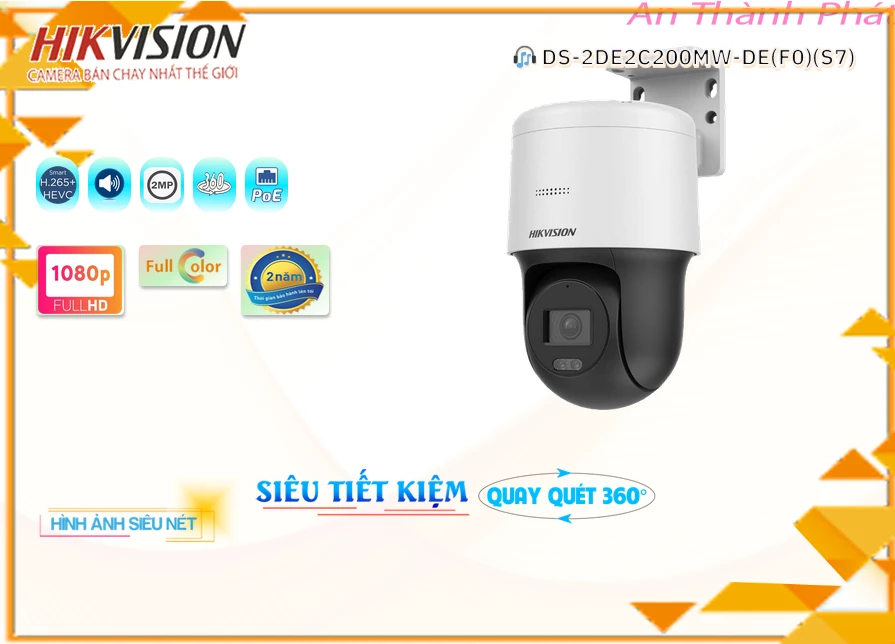 Camera Hikvision DS-2DE2C200MW-DE(F0)(S7),Giá Ip Sắc Nét DS-2DE2C200MW-DE(F0)(S7),phân phối