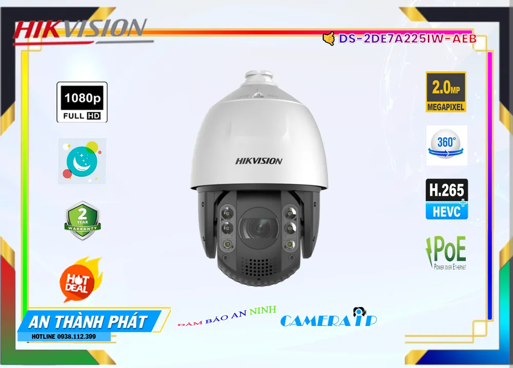 Camera Hikvision DS-2DE7A225IW-AEB,Giá DS-2DE7A225IW-AEB,DS-2DE7A225IW-AEB Giá Khuyến Mãi,bán Camera DS-2DE7A225IW-AEB