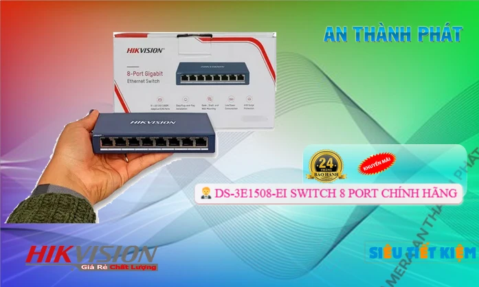 Switch Thiết bị nối mạng Hikvision DS-3E1508-EI