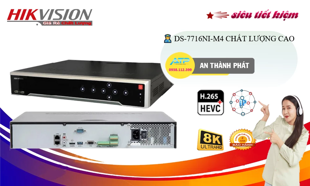 Đầu Thu DS-7716NI-M4 Hikvision Đầu Thu DS-7716NI-M4 Hikvision