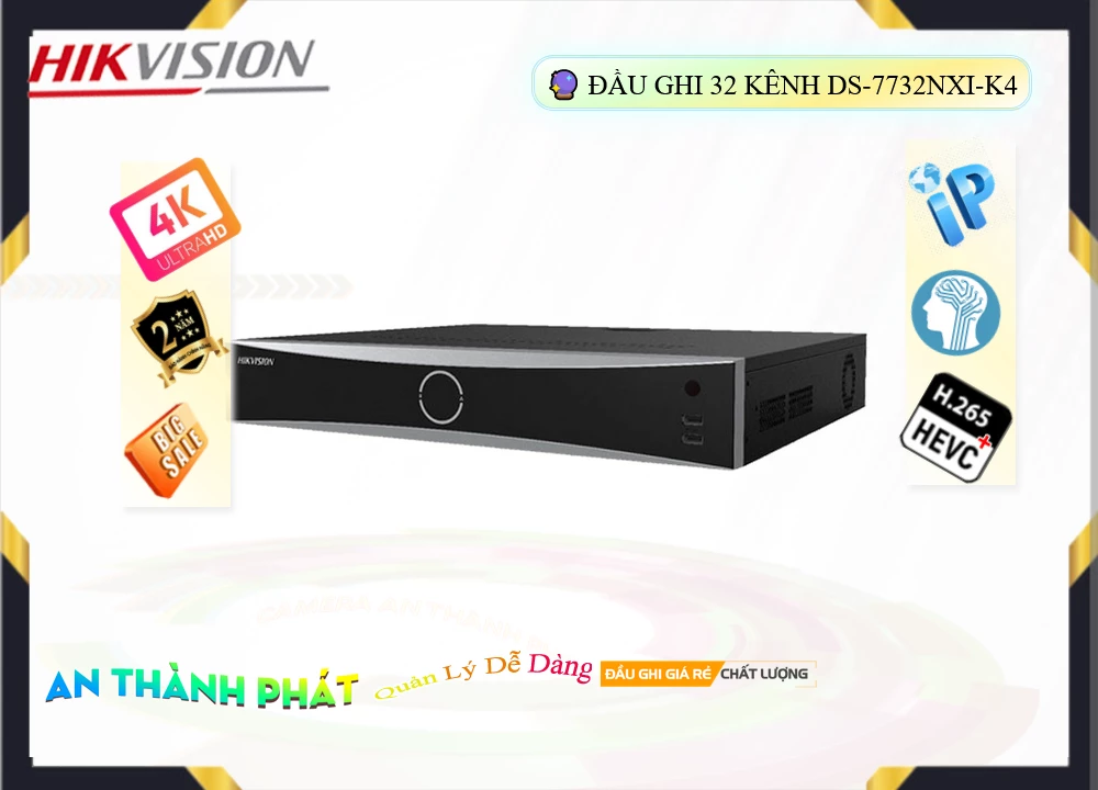 Đầu Ghi Hikvision DS-7732NXI-K4,thông số DS-7732NXI-K4,DS 7732NXI K4,Chất Lượng DS-7732NXI-K4,DS-7732NXI-K4 Công Nghệ
