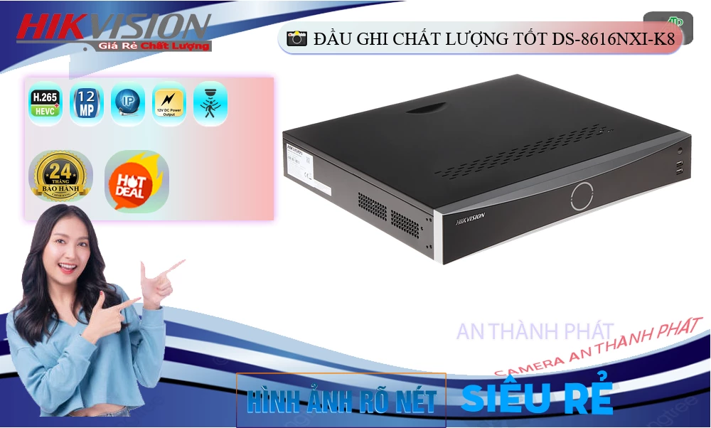 DS-8616NXI-K8 Đầu Thu Hikvision