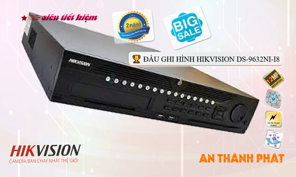✅ Đầu Thu KTS Hikvision DS-9632NI-I8 Giá rẻ ✅ Đầu Thu KTS Hikvision DS-9632NI-I8 Giá rẻ