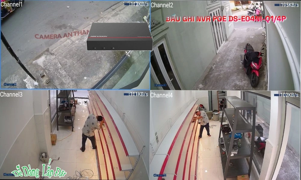 DS-E04NI-Q1/4P Đầu Thu Hikvision