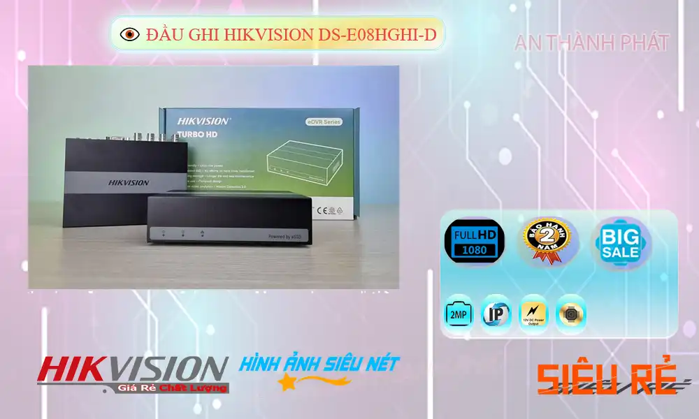 Đầu Thu KTS  Hikvision DS-E08HGHI-D Giá rẻ