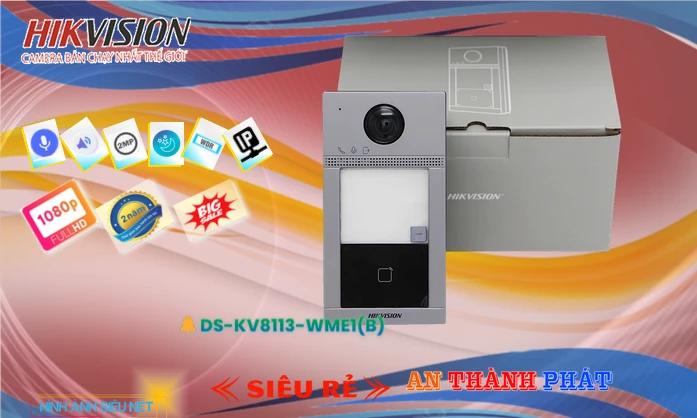 DS-KV8113-WME1(B)  Hikvision  Màn Hình chuôn cửa