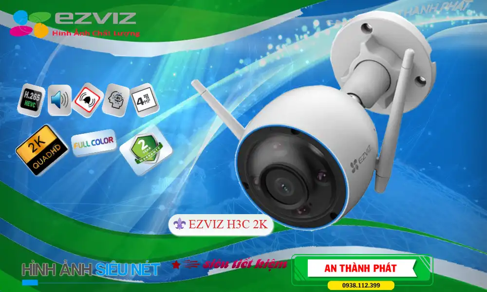 Camera An Ninh  Wifi Ezviz H3C2K Hình Ảnh Đẹp