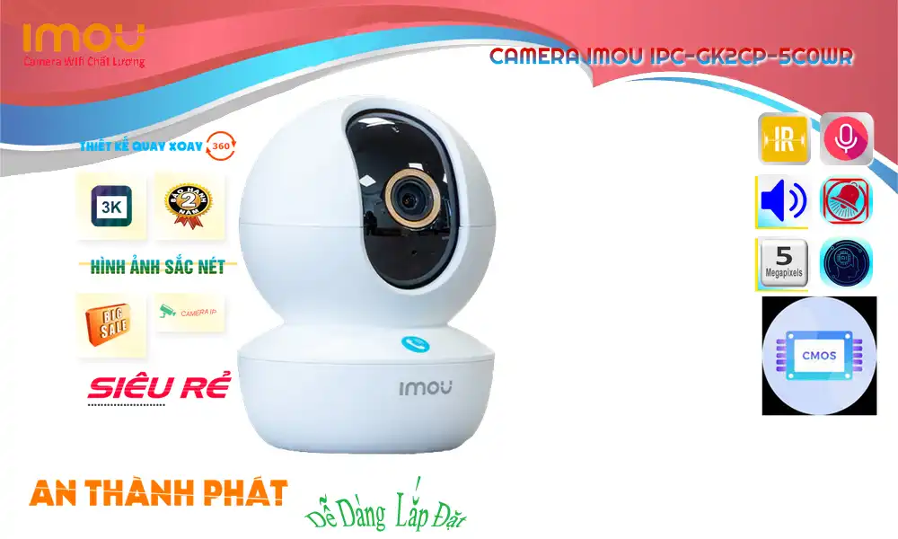 Camera Giá Rẻ Wifi Imou IPC-GK2CP-5C0WR ✅ Camera Giá Rẻ Wifi Imou IPC-GK2CP-5C0WR ✅