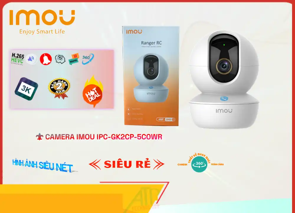 Camera Giá Rẻ Wifi Imou IPC-GK2CP-5C0WR ✅ Camera Giá Rẻ Wifi Imou IPC-GK2CP-5C0WR ✅