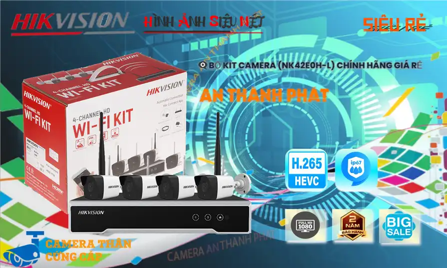 ❂  KIT (NK42E0H-L) Hình Ảnh Đẹp Hikvision
