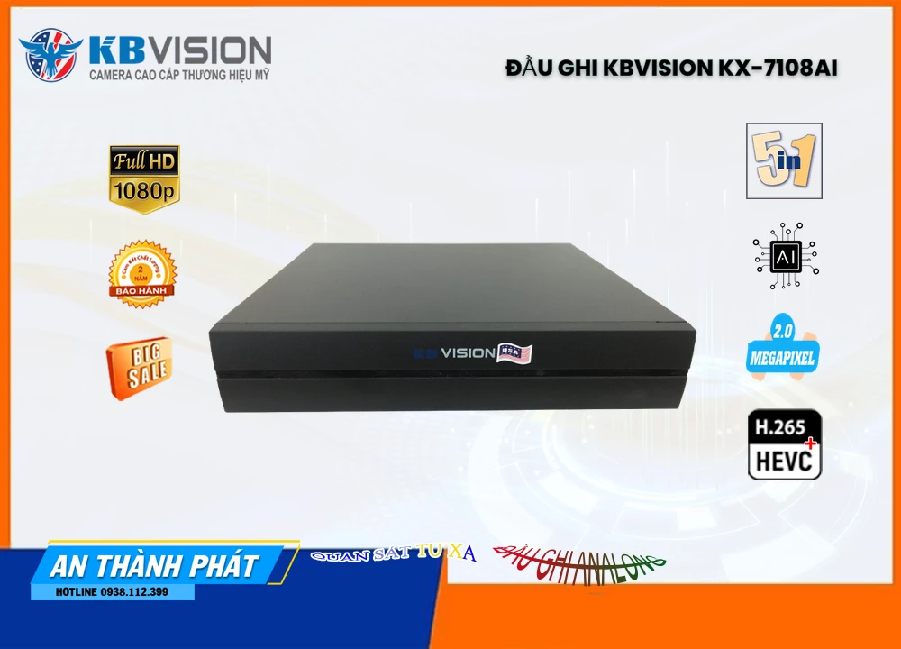 Đầu Ghi KBvision KX-7108Ai,thông số KX-7108Ai,KX 7108Ai,Chất Lượng KX-7108Ai,KX-7108Ai Công Nghệ Mới,KX-7108Ai Chất