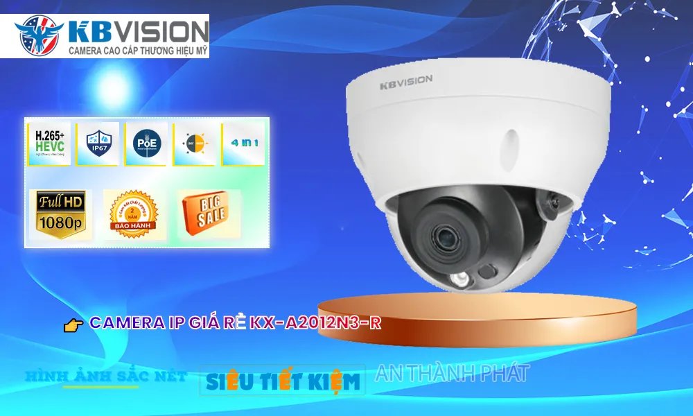 điểm nổi bật camera IP KX-A2012N3-R
