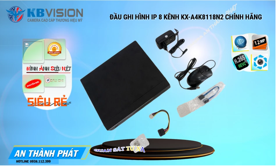 Đầu ghi KBvision KX-A4K8118N2 Mẫu Đẹp