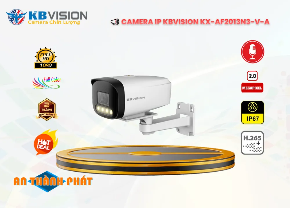 KX AF2013N3 V A,Camera IP Kbvision Full Color KX-AF2013N3-V-A,Chất Lượng KX-AF2013N3-V-A,Giá Công Nghệ POE