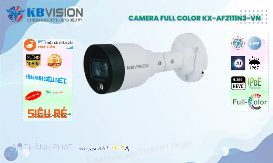 Camera KX-AF2111N3 KBvision Thiết kế Đẹp ✪ Camera KX-AF2111N3 KBvision Thiết kế Đẹp ✪