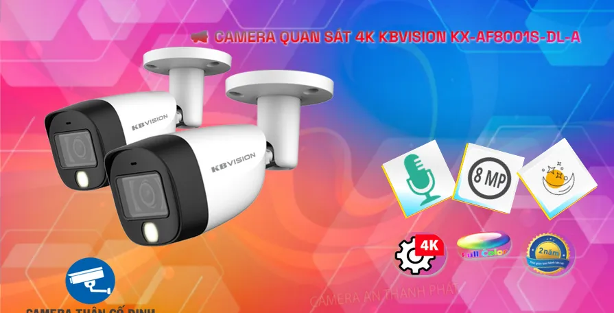 KX-AF8001S-DL-A Camera HD Anlog KBvision Công Nghệ Mới KX-AF8001S-DL-A Camera HD Anlog KBvision Công Nghệ Mới