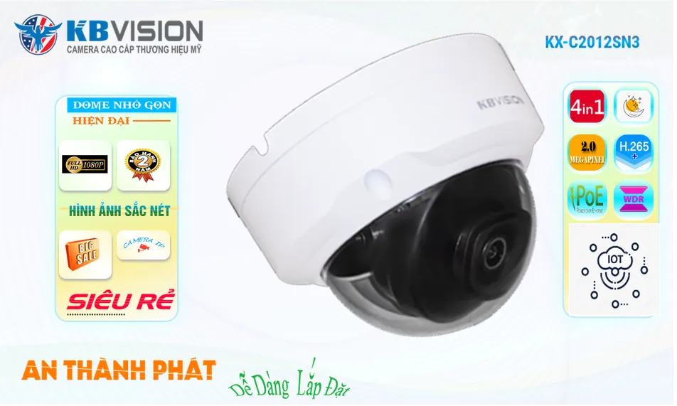 Camera KX-C2012SN3 KBvision Thiết kế Đẹp Camera KX-C2012SN3 KBvision Thiết kế Đẹp
