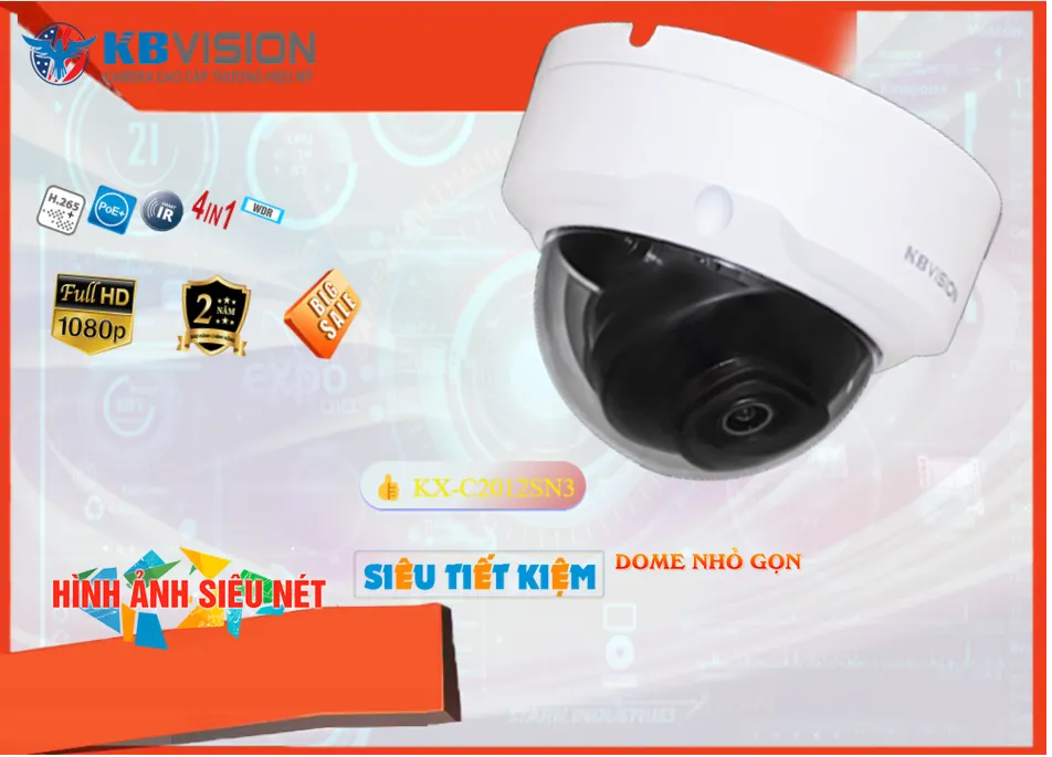 Camera KX-C2012SN3 KBvision Thiết kế Đẹp Camera KX-C2012SN3 KBvision Thiết kế Đẹp