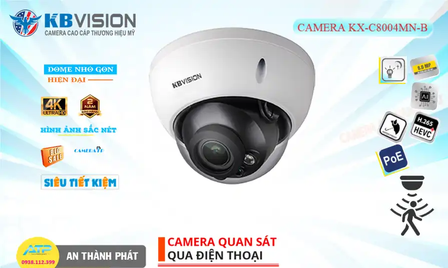 KX-C8004MN-B Camera KBvision Đang giảm giá
