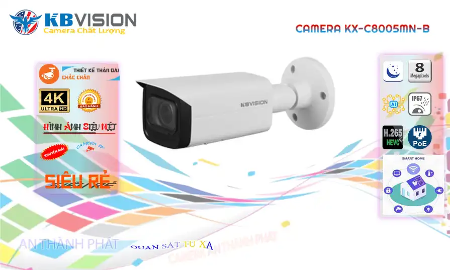 KBvision KX-C8005MN-B Sắc Nét KBvision KX-C8005MN-B Sắc Nét