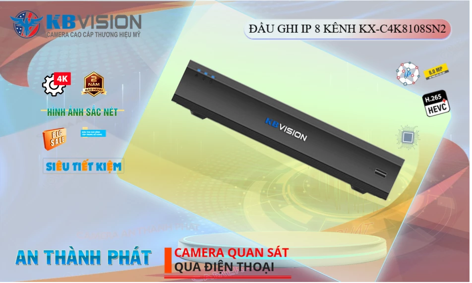 KX-CAi4K8104N2 Đầu ghi Camera KBvision Giá rẻ KX-CAi4K8104N2 Đầu ghi Camera KBvision Giá rẻ