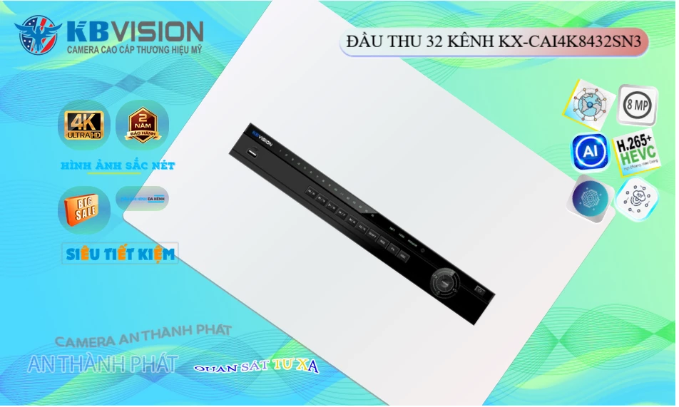 KX-CAi4K8432SN3 Sắc Nét KBvision KX-CAi4K8432SN3 Sắc Nét KBvision