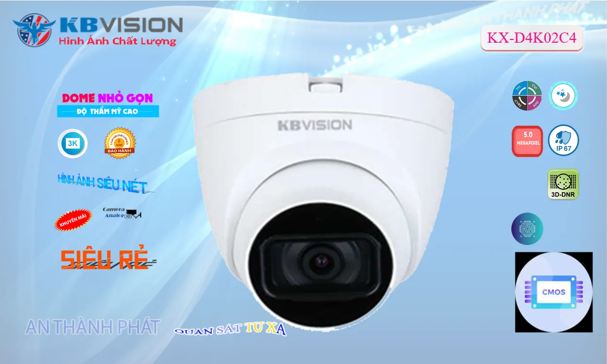 KBvision KX-D4K02C4 Sắc Nét