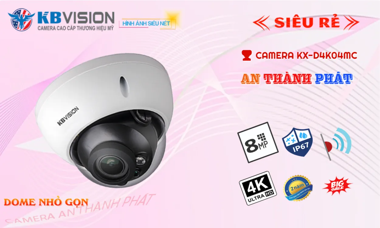Camera KBvision KX-D4K04MC Tiết Kiệm Camera KBvision KX-D4K04MC Tiết Kiệm