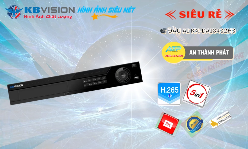 KX-DAi8432H3 Đầu Ghi KBvision KX-DAi8432H3 Đầu Ghi KBvision