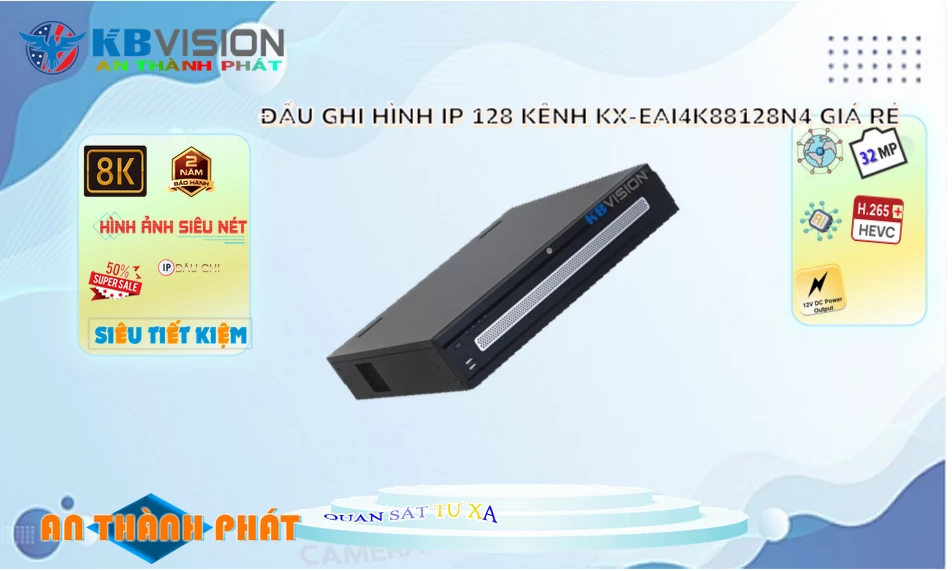 KX-EAi4K88128N4 Đầu ghi Camera KBvision Chức Năng Cao Cấp KX-EAi4K88128N4 Đầu ghi Camera KBvision Chức Năng Cao Cấp